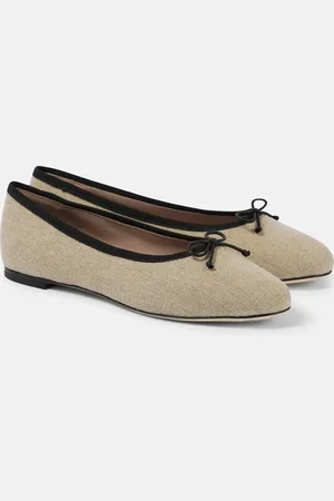 MALONE SOULIERS X Tabitha Simmons Misty canvas ballet flats