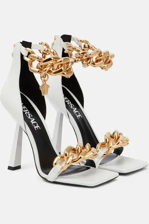 VERSACE Medusa Chain leather sandals