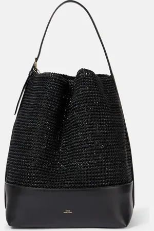 Totême Belted woven leather tote bag
