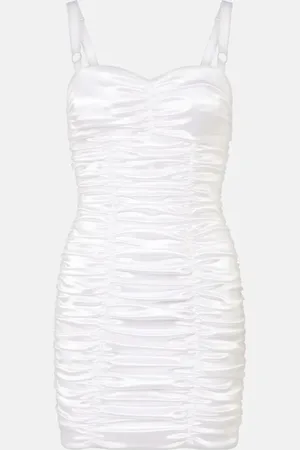 Dolce & Gabbana Ruched satin minidress