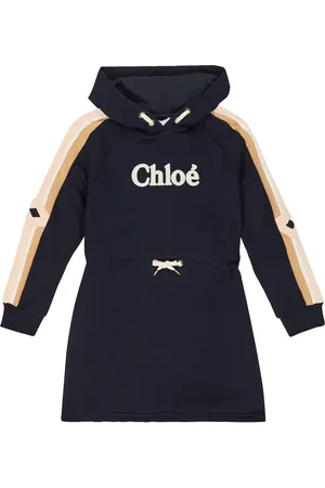 Chloé Logo cotton jersey hoodie dress