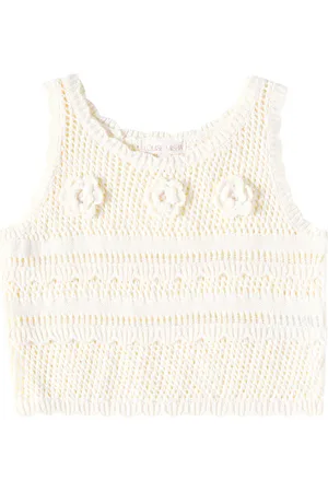 Louise Misha Raya floral-applique cotton vest