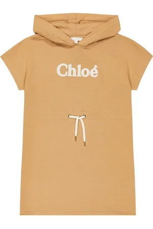 Chloé Logo cotton sweatshirt dress