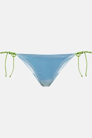 Reina Olga Love Triangle lame bikini bottoms