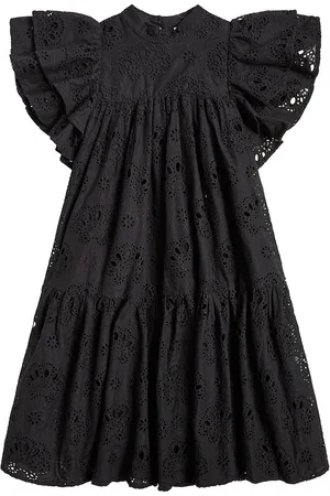 Petite Amalie Embroidered cotton dress