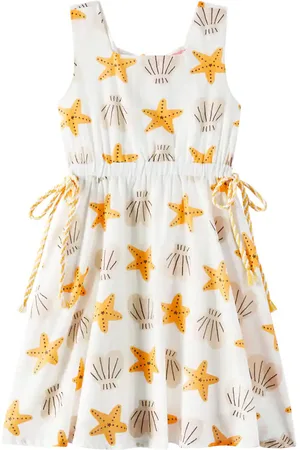 FÁBULA Starfish printed cotton-blend dress