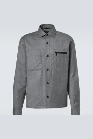 Ermenegildo Zegna Padded wool melange overshirt