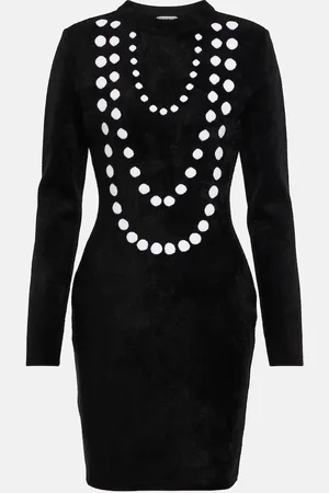 Alaïa Jacquard wool-blend minidress
