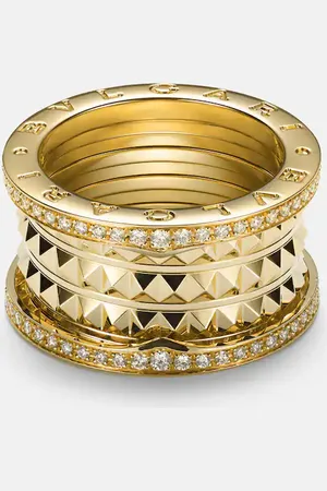 Bvlgari B.zero1 Rock 18kt ring with diamonds