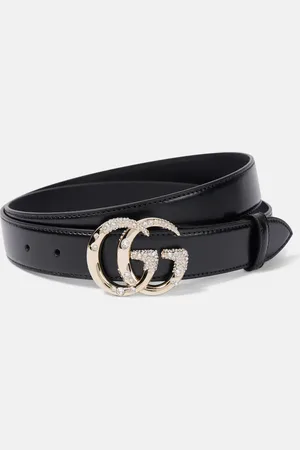 Gucci Double G embellished leather belt