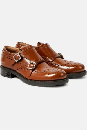 Miu Miu X Churchâs Double Monk leather brogues