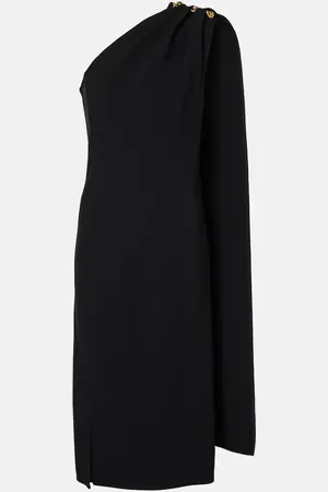 Bottega Veneta One-shoulder crepe midi dress