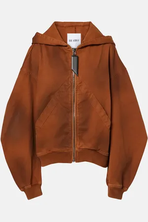The Attico Degrade cotton zip-up hoodie