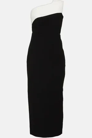 Roland Mouret Strapless crepe midi dress