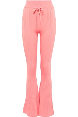 LIVE THE PROCESS Super Flare ribbed-knit high-rise pants