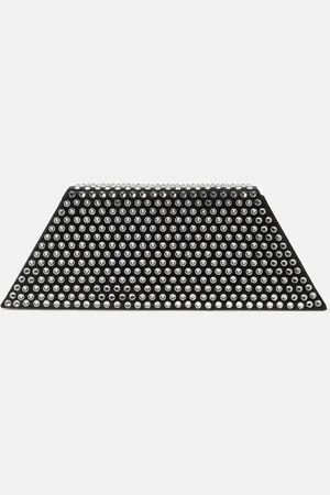 Amina Muaddi Superamini Yigit embellished satin clutch