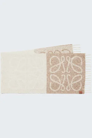 Loewe Anagram alpaca-blend boucle scarf