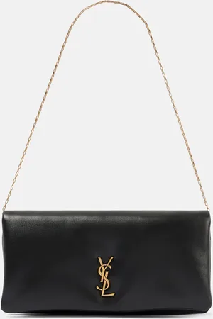 Saint Laurent Calypso Mini leather wallet on chain