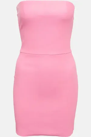 Stouls Amina strapless leather minidress