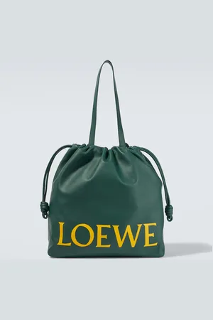 Loewe Flamenco logo leather tote bag