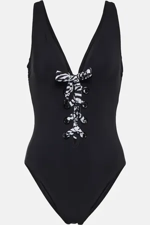 Karla Colletto Lucy lace-up swimsuit