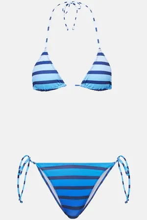 Jean Paul Gaultier Mariniere striped ombre bikini