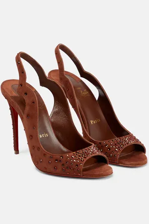 Christian Louboutin Nudes Degrachick suede sandals