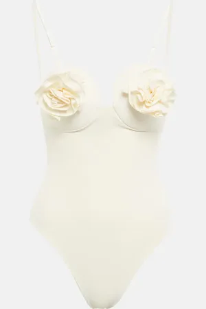 MAGDA BUTRYM Floral applique swimsuit