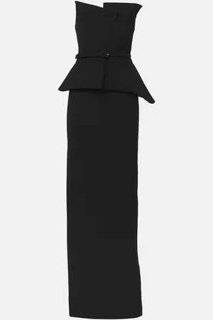 Roland Mouret Corset crepe gown