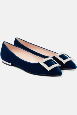 Roger Vivier Velvet ballet flats