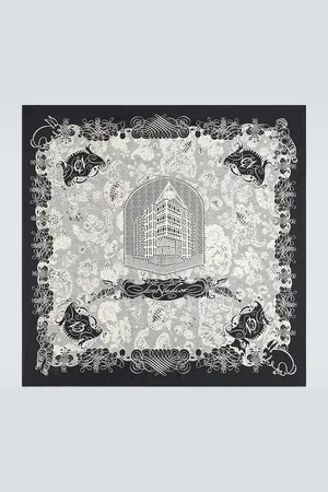 Acne Studios Printed silk scarf