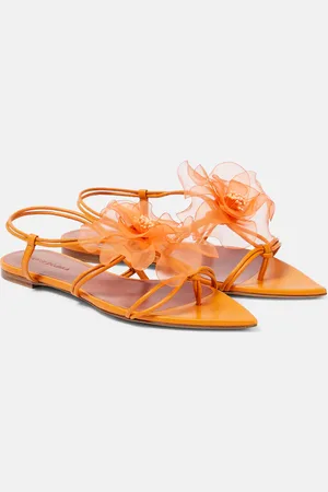 Nensi Dojaka Applique leather thong sandals