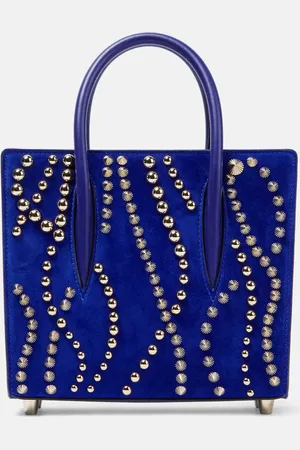 Christian Louboutin Paloma Mini velour and leather tote bag
