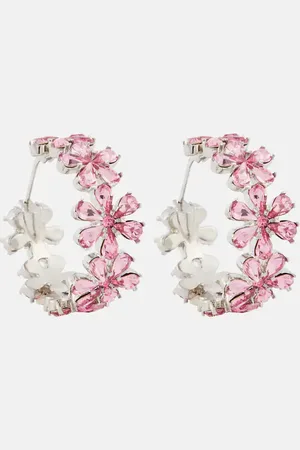 Amina Muaddi Crystal-embellished hoop earrings