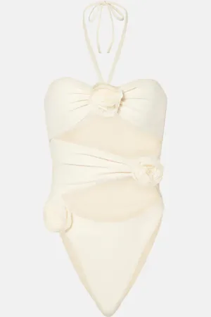 SAME Floral-applique cutout swimsuit