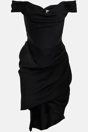 Vivienne Westwood Off-shoulder bustier crepe minidress