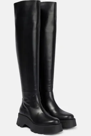 Gianvito Rossi Leather knee-high boots