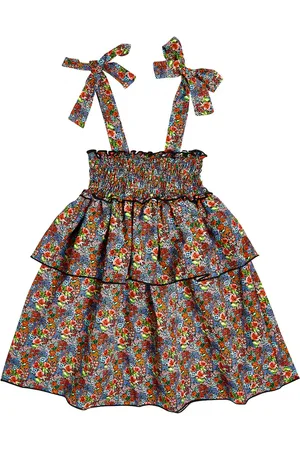 Suncracy Zante floral smocked dress