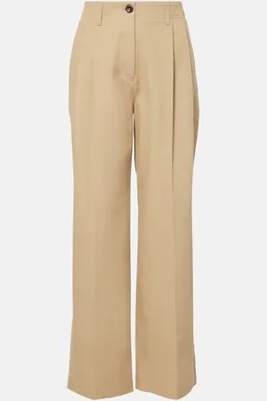 Totême Cotton wide-leg pants