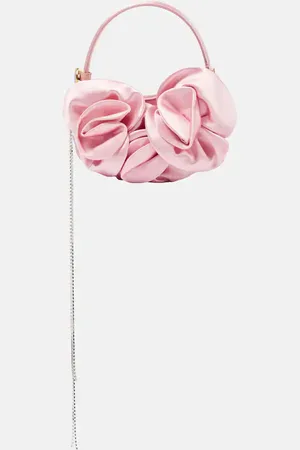 MAGDA BUTRYM Vesna Micro floral-applique satin tote bag