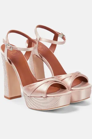 MALONE SOULIERS Keaton embellished satin sandals