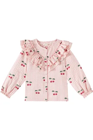 Konges Sløjd Kim ruffled printed cotton blouse