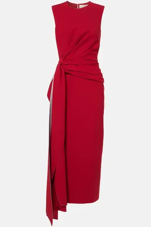 Roksanda Elham draped crepe midi dress