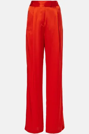 The Sei High-rise silk satin wide-leg pants
