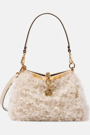 Etro Vela shearling shoulder bag