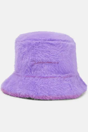 Jacquemus Le bob Neve faux fur bucket hat