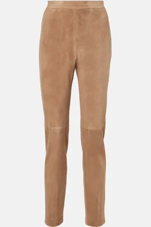 Max Mara Amleto suede slim pants