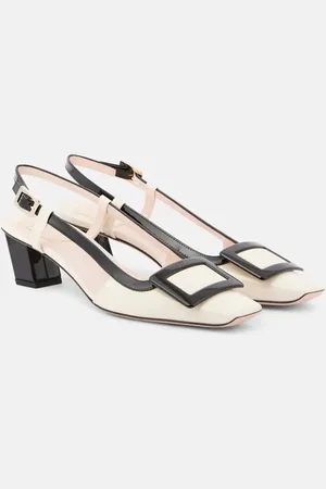 Roger Vivier Belle Vivier patent leather slingback pumps