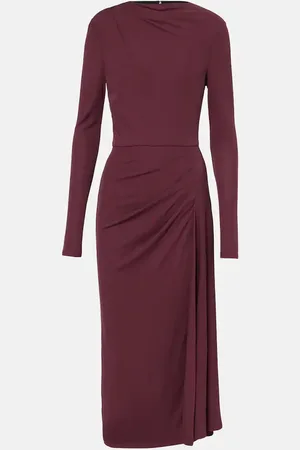 Erdem Draped crepe jersey midi dress