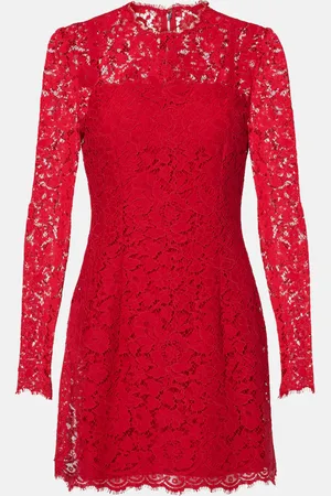 Dolce & Gabbana Cotton-blend lace minidress